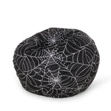 Halloween Spiderweb 3-Foot Foam Filled Fabric Bean Bag Chair - Omega Lifestyles