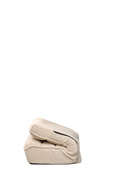 Adjustable White Japanese-Style Reclining Folding Floor Chair - Omega Lifestyles