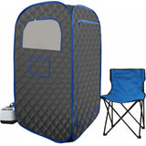 Portable Steam Sauna Tent With Folding Chair and Remote - Omega Lifestyles