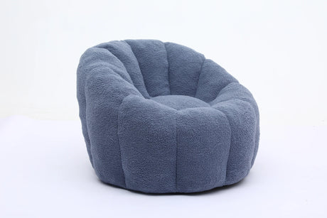 Plush Teddy Foam Bean Bag Chair With Armrests - Omega Lifestyles