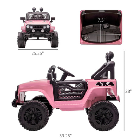 12V Electric Kids Ride On Truck With Parent Remote Control - Omega Lifestyles