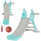Kids 2-in-1 Basketball Hoop Slide Toddler Playset - Omega Lifestyles