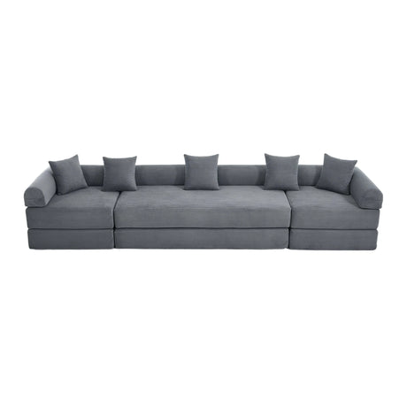 Convertible Corduroy Memory Foam Folding Sofa Bed - Omega Lifestyles