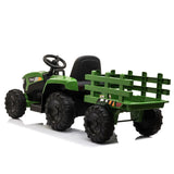 12V Battery Powered Kids Ride-On Tractor With Trailer - Omega Lifestyles