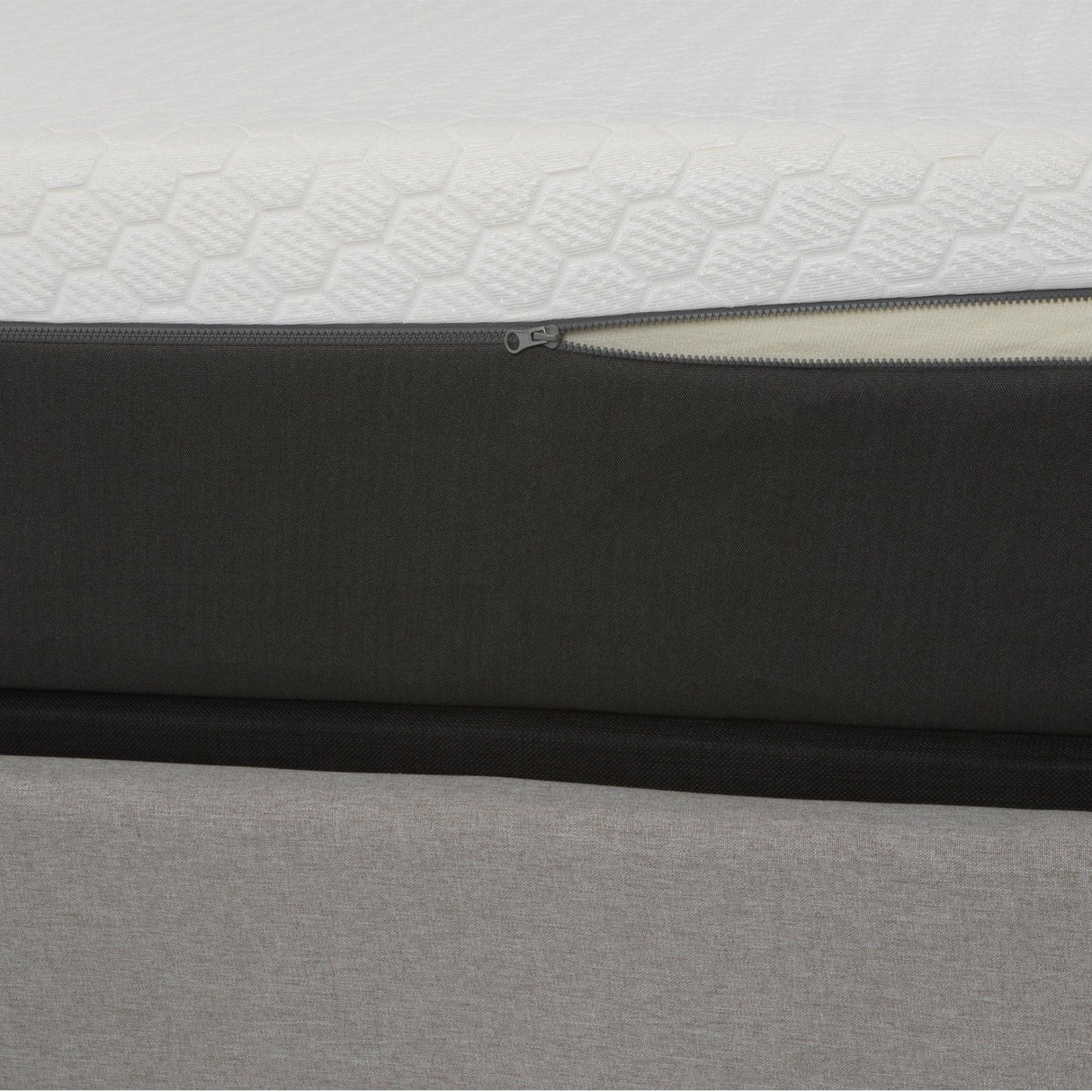 Medium 12-Inch Zoned Gel Swirl Memory Foam Split King Mattress - Omega Lifestyles