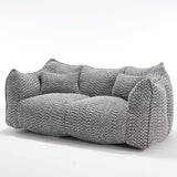 Dual Chenille Bean Bag Chair With High Resilience Foam Core - Omega Lifestyles