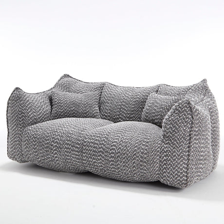 Dual Chenille Bean Bag Chair With High Resilience Foam Core - Omega Lifestyles