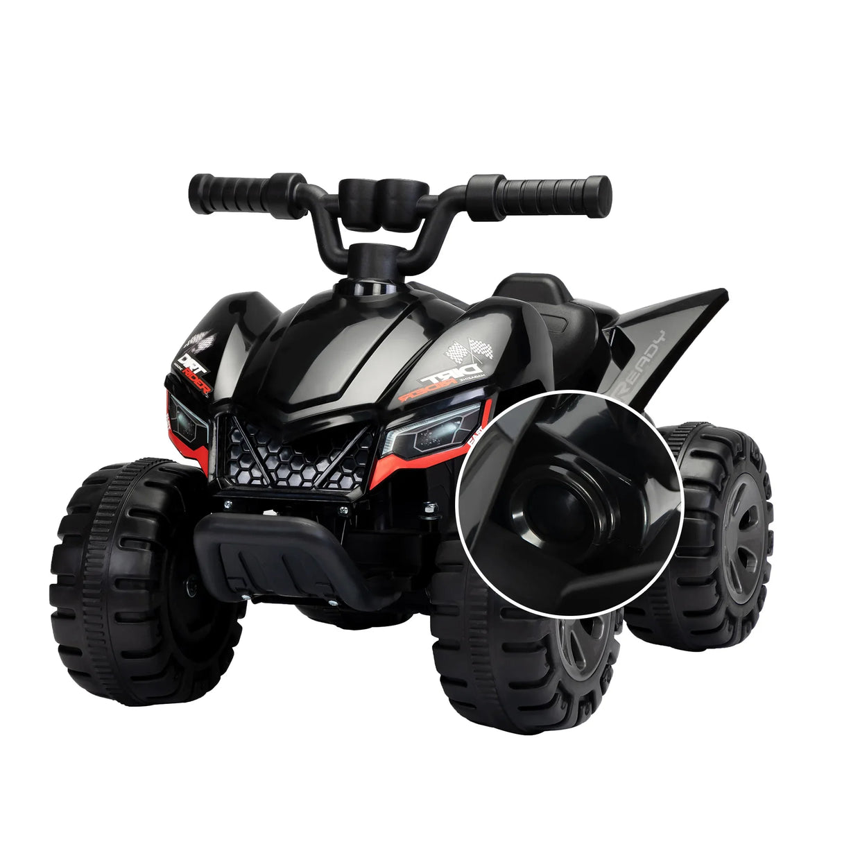 Kids Electric Ride-On ATV With Music LED Lights Spray - Omega Lifestyles
