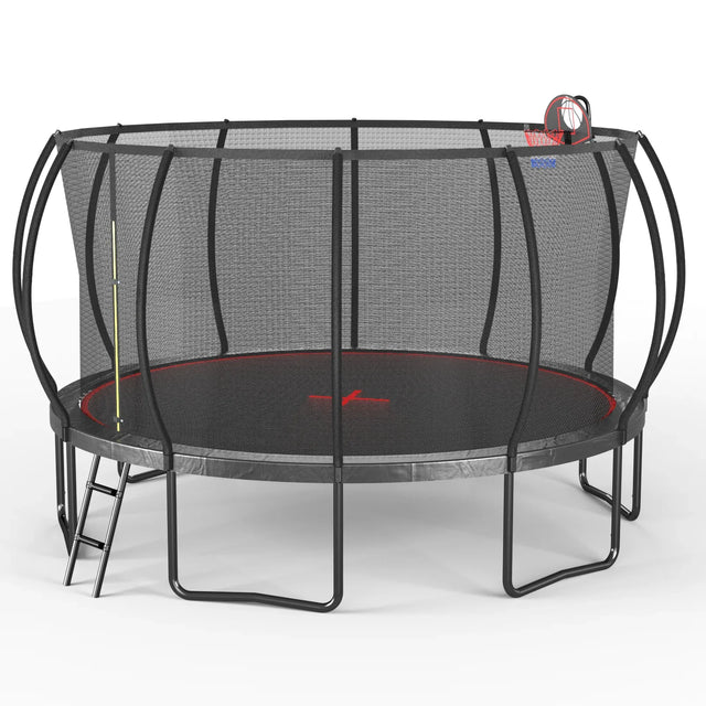 16-Foot Outdoor Galvanized Steel Garden Trampoline - Omega Lifestyles