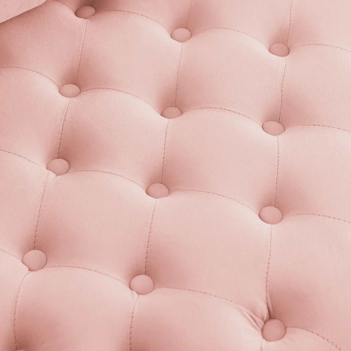 Pink Velvet Upholstered Swivel Chair With Movable Wheels - Omega Lifestyles