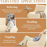 Soft Memory Foam Corduroy Accent Chair White - Omega Lifestyles