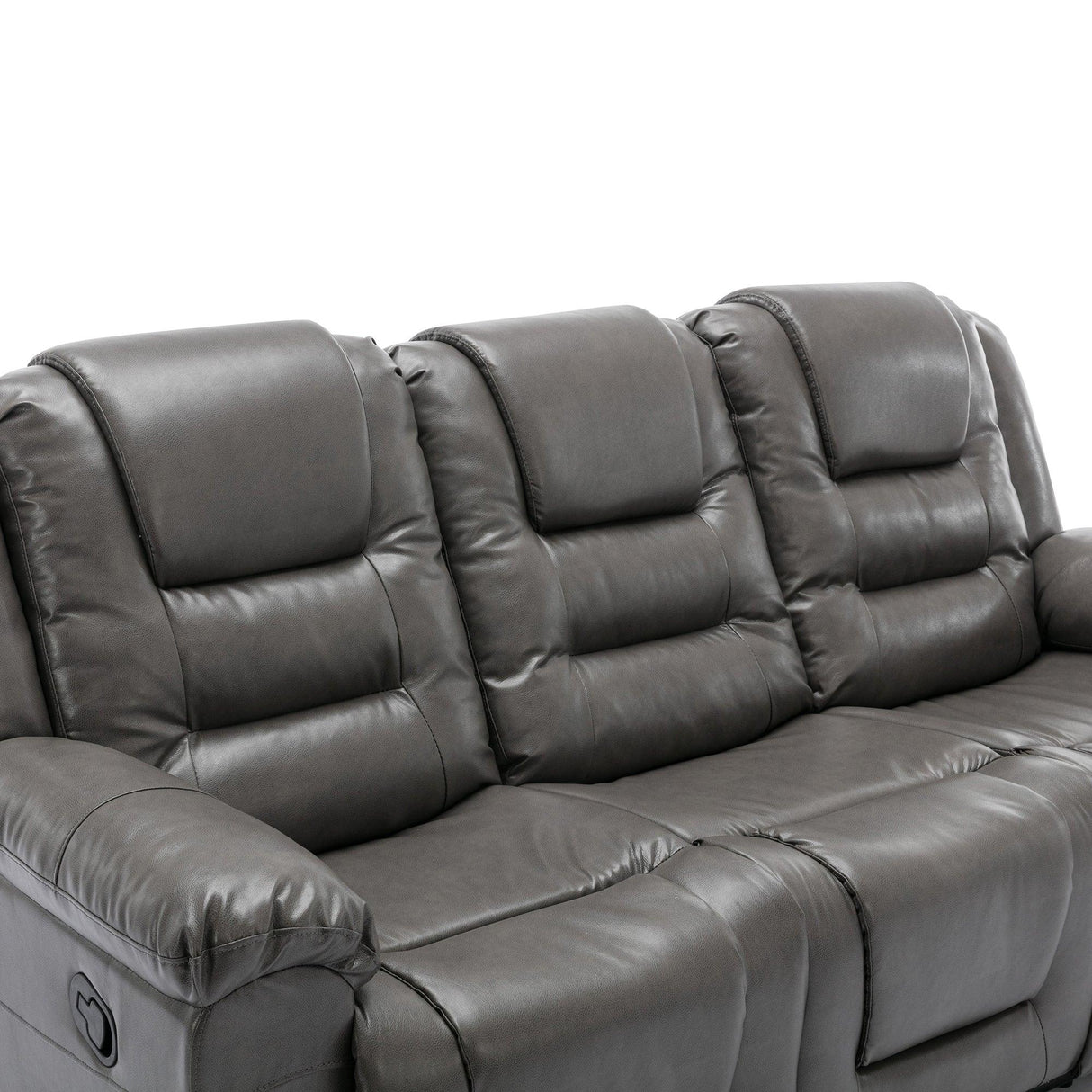 Home Theater 3-Seater Manual Recliner Chair With Cup Holders - Omega Lifestyles
