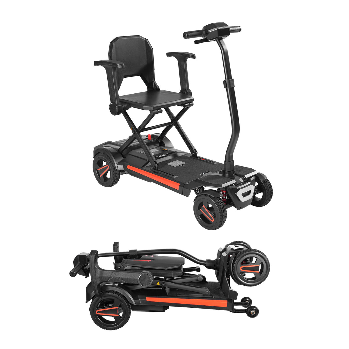4-Wheel Automatic Folding Electric Mobility Scooter