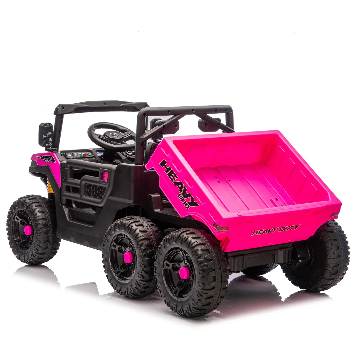 Kids Electric Ride On Six-Wheel Remote Control Dump Truck - Omega Lifestyles