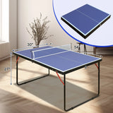 Mid-Size Foldable Indoor Outdoor Portable Ping Pong Table - Omega Lifestyles
