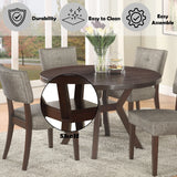 5-Piece Fabric Dining Room Table And Chair Set - Omega Lifestyles