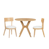 Mid-Century Modern Round Dining Table Set With Chairs - Omega Lifestyles