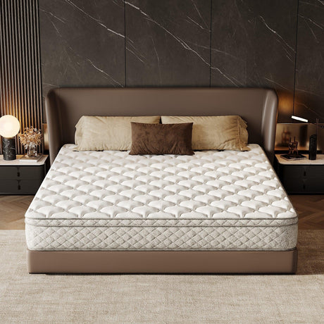 King Medium Firm 12-Inch Hybrid Memory Foam Mattress - Omega Lifestyles