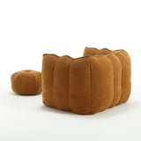Soft Chenille Foam Bean Bag Chair For Adults - Omega Lifestyles