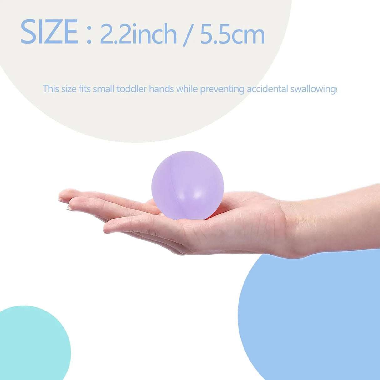 Pack Of 200 Purple Non-Toxic Durable Plastic Ball Pit Balls - Omega Lifestyles