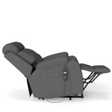 Power Lift Plush Snowflake Velvet Recliner Chair - Omega Lifestyles