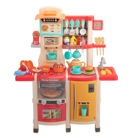 Kids Kitchen Playset Toy With 65 Accessories and Sounds - Omega Lifestyles