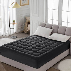 Plush 450g Cotton Quilted Queen Mattress Pad - Omega Lifestyles
