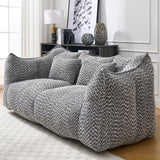 Dual Chenille Bean Bag Chair With High Resilience Foam Core - Omega Lifestyles