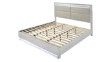 Glam Modern King Size Wood Platform Bed Frame - Omega Lifestyles