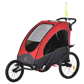 Foldable Aluminum Kids Bike Trailer Jogger Stroller - Omega Lifestyles