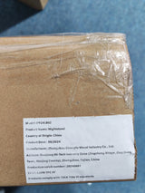 Oak Rattan Bedroom Nightstand With Solid Wood Legs - Omega Lifestyles