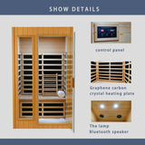 Two-Person Hemlock Far Infrared Indoor Sauna Room - Omega Lifestyles