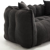 Cozy Chenille Bean Bag Chair With High Resilience Foam - Omega Lifestyles