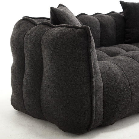 Cozy Chenille Bean Bag Chair With High Resilience Foam - Omega Lifestyles