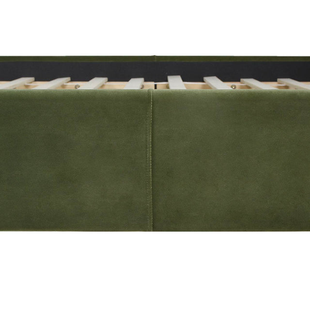 Modern Wavy Velvet Upholstered King Bed Frame - Omega Lifestyles