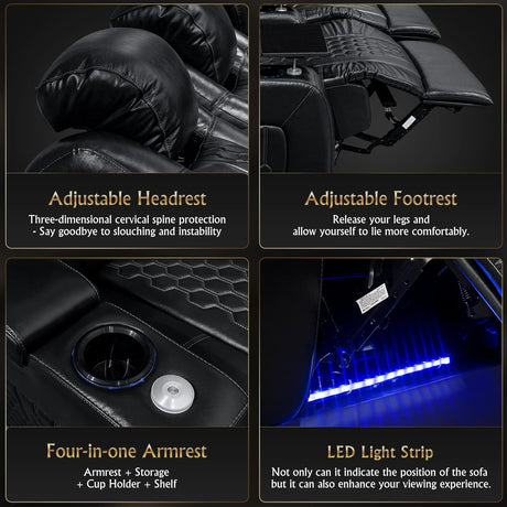 Ultra-Plush Top-Grain Nappa Genuine Leather Massage Chair - Omega Lifestyles