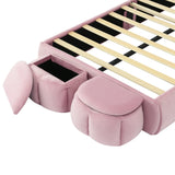 Twin Upholstered Velvet Platform Bed Frame With Light - Omega Lifestyles