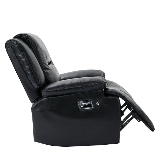 360-Degree Swivel Manual Rocking Leather Gel Recliner Chair - Omega Lifestyles