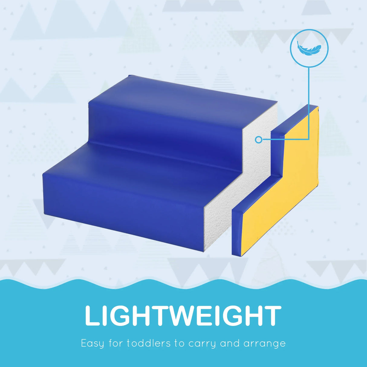 2-Piece Soft Foam Climb And Crawl Activity Playset - Omega Lifestyles