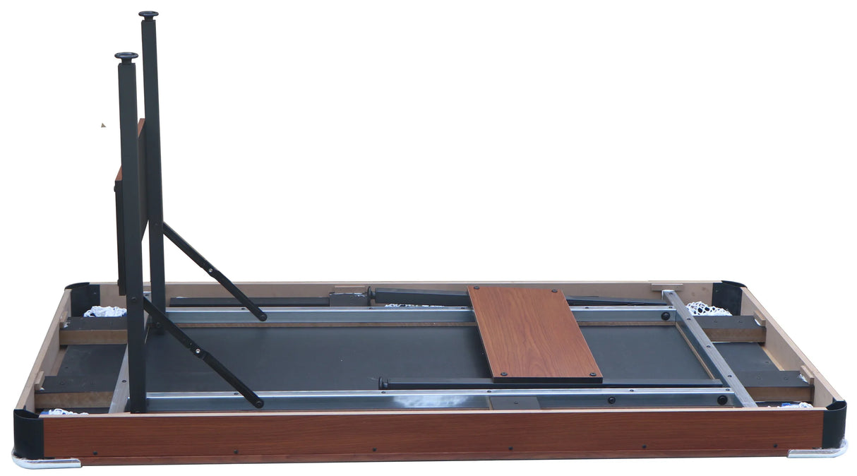 Foldable Blue Velvet MDF Steel Pool Table 64-Inch - Omega Lifestyles