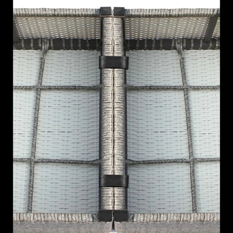 Fully Assembled 4-Person Weather Resistant Wicker Patio Set - Omega Lifestyles