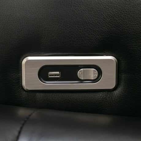 Power Reclining PU Leather Home Theater Recliner Chair - Omega Lifestyles