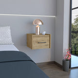 Floating Wall-Mounted Nightstand With Drawer Storage - Omega Lifestyles