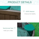 Kids Outdoor HDPE Sandbox With Cover and Seating - Omega Lifestyles