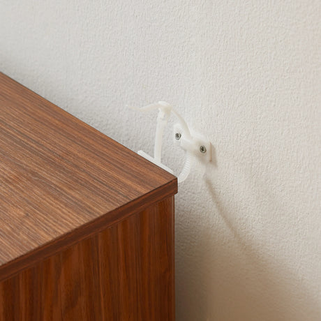 Modern Walnut 6-Drawer Dresser With Wave Design - Omega Lifestyles