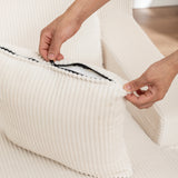 Corduroy Left Armrest Foam Filled Chaise Lounge Chair - Omega Lifestyles