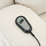Ivory Remote-Controlled Heated Massage Assistive Recliner - Omega Lifestyles