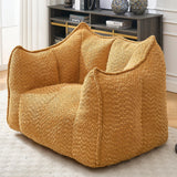Chenille Foam Bean Bag Chair for Living Room - Omega Lifestyles