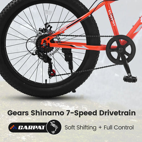 24-Inch Fat Tire Mountain Bike With Shimano Gearing - Omega Lifestyles