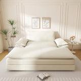 Modern Oversized Chenille Lounge Chair With Wide Armrests - Omega Lifestyles